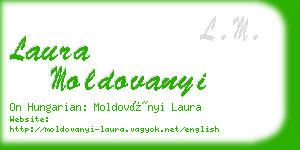 laura moldovanyi business card